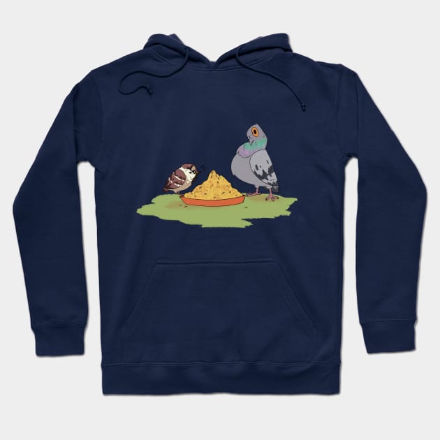 Birbs Hoodie by SageN Arts